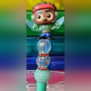 HANDMADE BEADED Pen- Wasabi